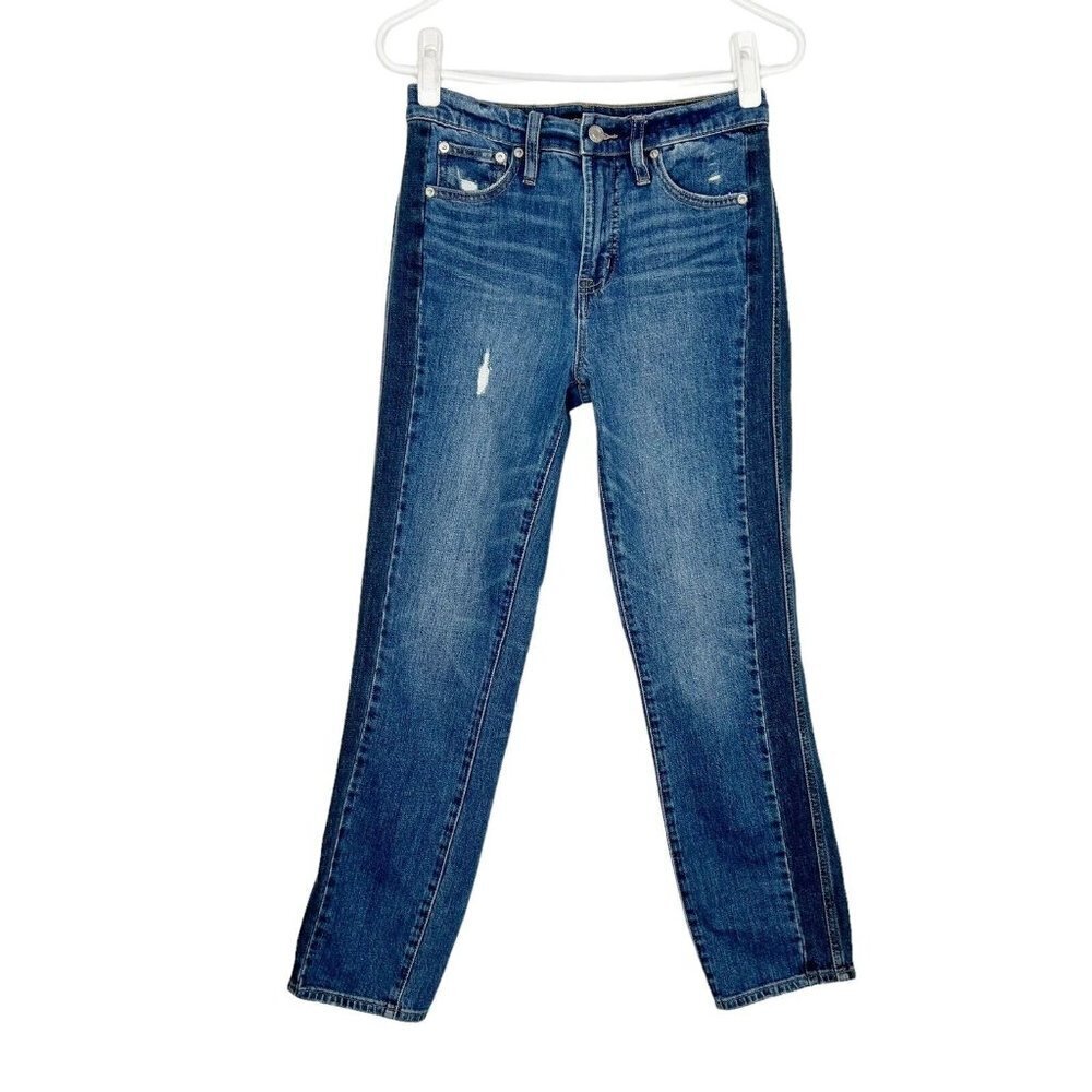 J Crew Vintage Straight‎ Jeans Womens Size 26 Two Tone